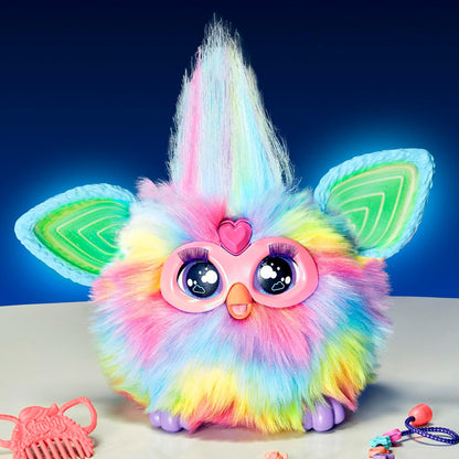 Tie Dye, 15 Fashion Accessories, Interactive Plush Toys for 6+, Voice Activated Animatronic (English Version)