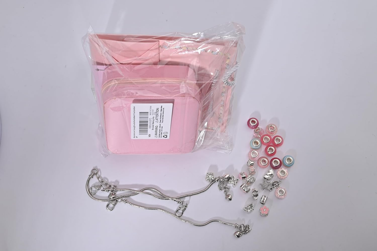 Charm Bracelet Making Kit for Girls Aged 4-12 - DIY Jewelry Craft Supplies and Arts & Crafts Set