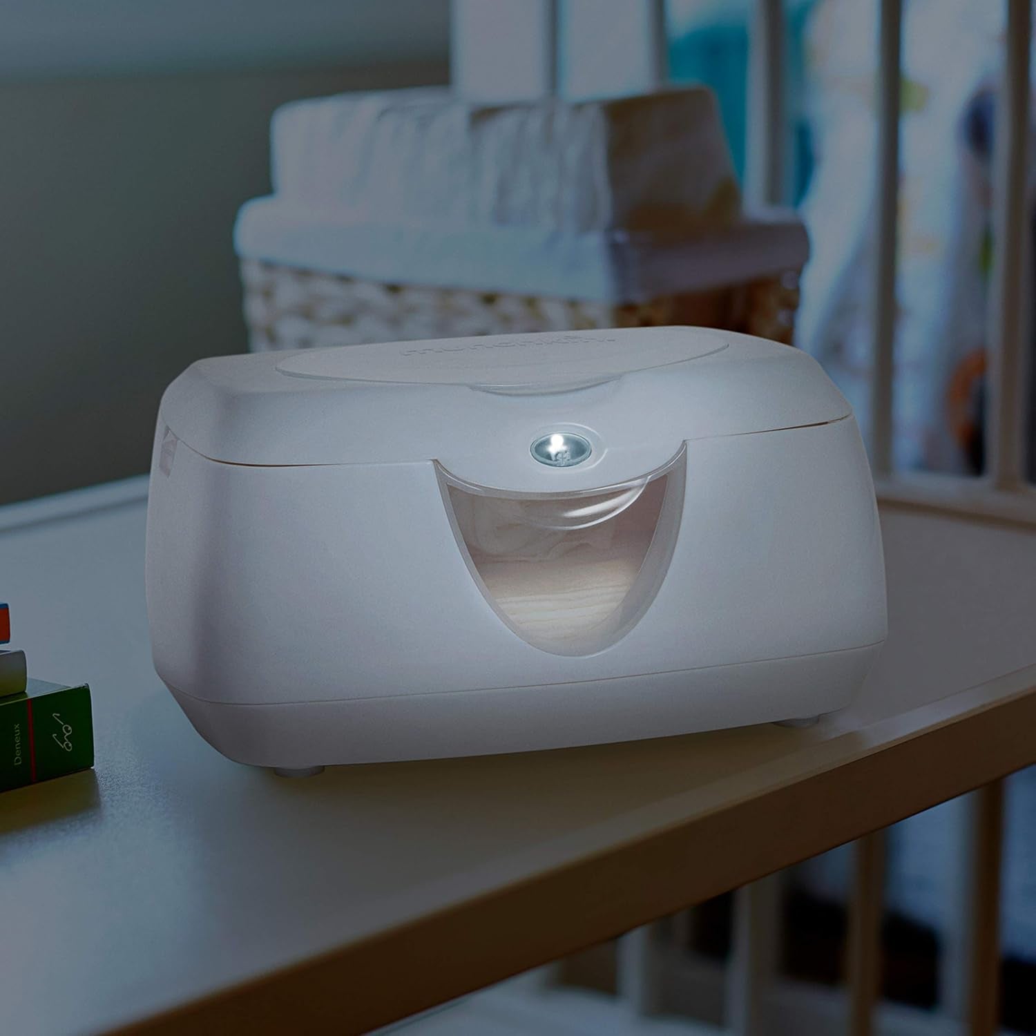 Warm Glow Wipe Warmer- Baby Wipes, Night Light, BPA free, Flip Top