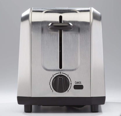 Brushed Stainless Steel 2-Slice Toaster Model 