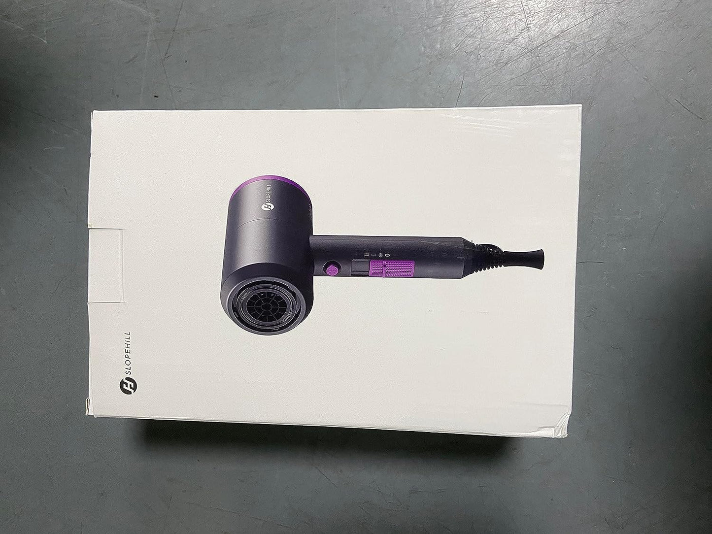 Ionic Hair Dryer - 1800W Professional Fast-Drying Blow Dryer with Low Noise, 2 Concentrator Nozzles, and 1 Diffuser Attachment