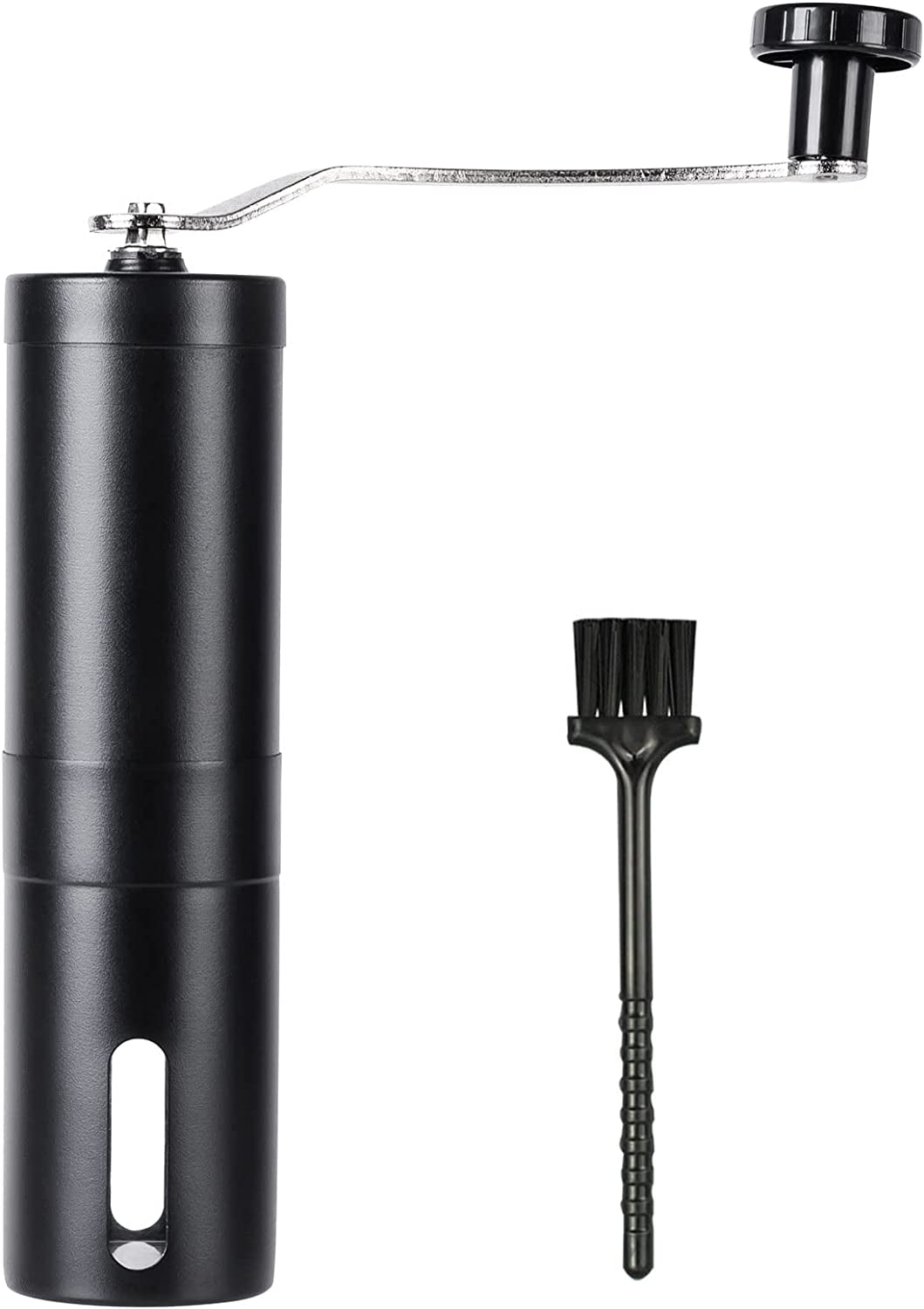 Stainless Steel Manual Coffee Bean Grinder with Ceramic Burr for Aeropress, Drip Coffee, Espresso, French Press, and Turkish Brew 
