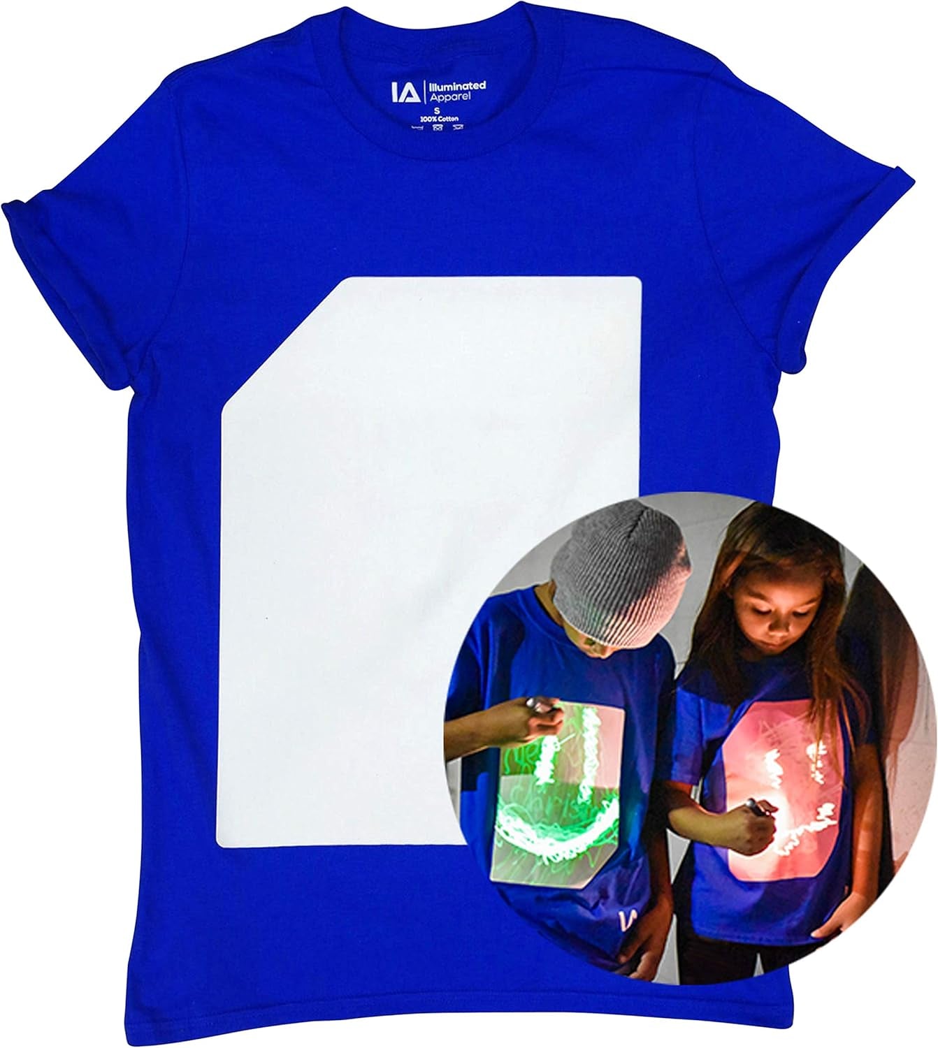 Glow in the Dark Interactive T-Shirt - Ideal for Celebrations and Festivals