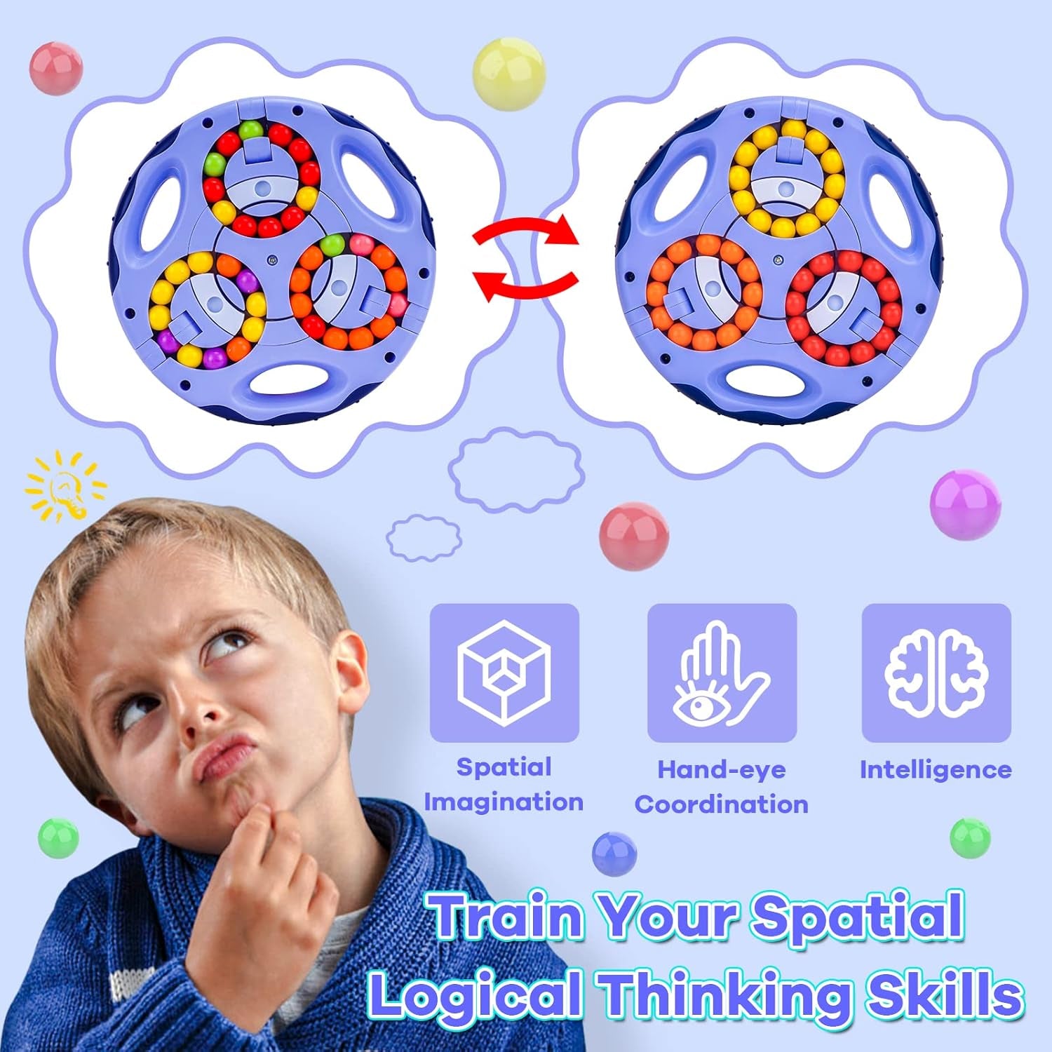 Engaging IQ Puzzle Sensory Fidget Toys and Autism Support Products-for Children Aged 6+