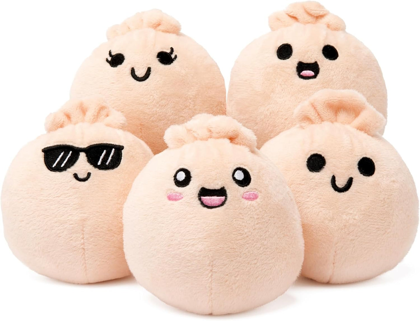 Emotional Support Dumplings - Plush Dumpling Toy Stuffed Animal, Perfect for Stocking Stuffers for Kids and Teens