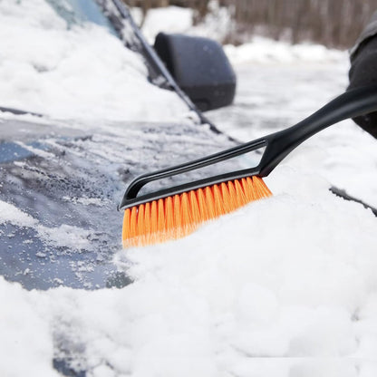 27-Inch Durable Snow Brush - Detachable Ice Scraper, Ergonomic Foam Grip for Vehicles - ABS and PVC Construction