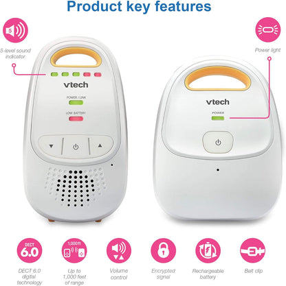DM111 Digital Audio Baby Monitor - Safe and Sound Technology