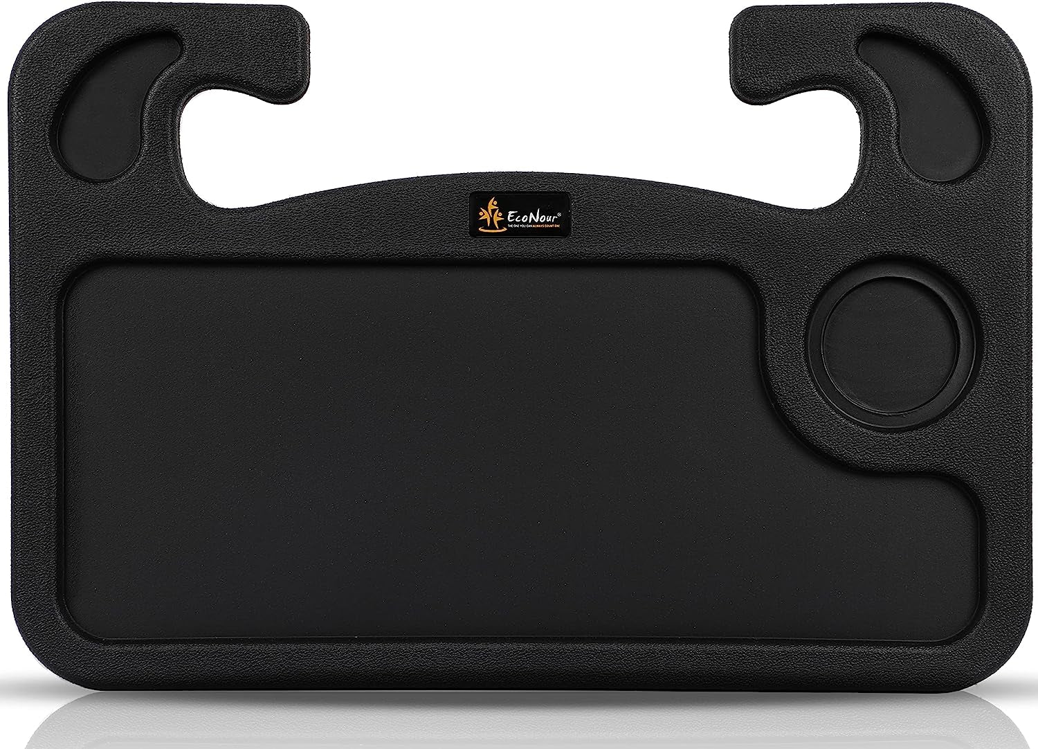 2-in-1 Car Steering Wheel Desk and Tray | Laptop Mount with Pen Holder | Food and Drink Tray for Travel | Versatile Car Accessories