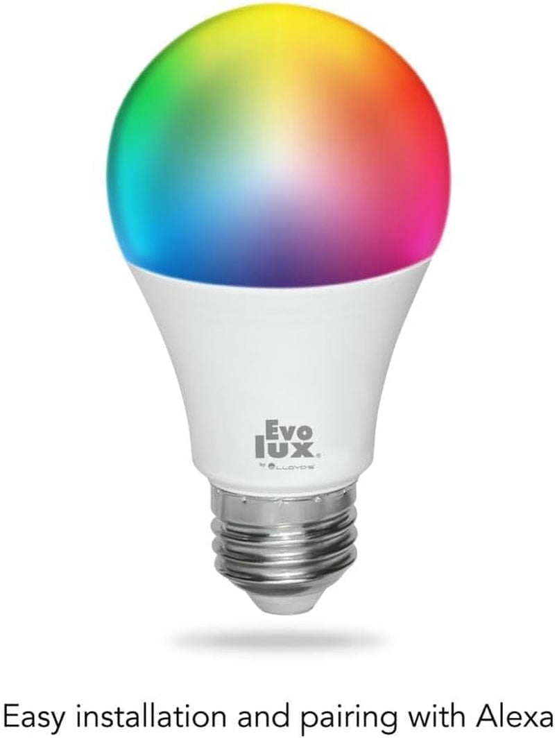 Dimmable Smart LED Light Bulb with WiFi Compatibility for Alexa - 806 Lumens, Energy Efficient, No Hub Required, Multicolor and Adjustable White Light (1)