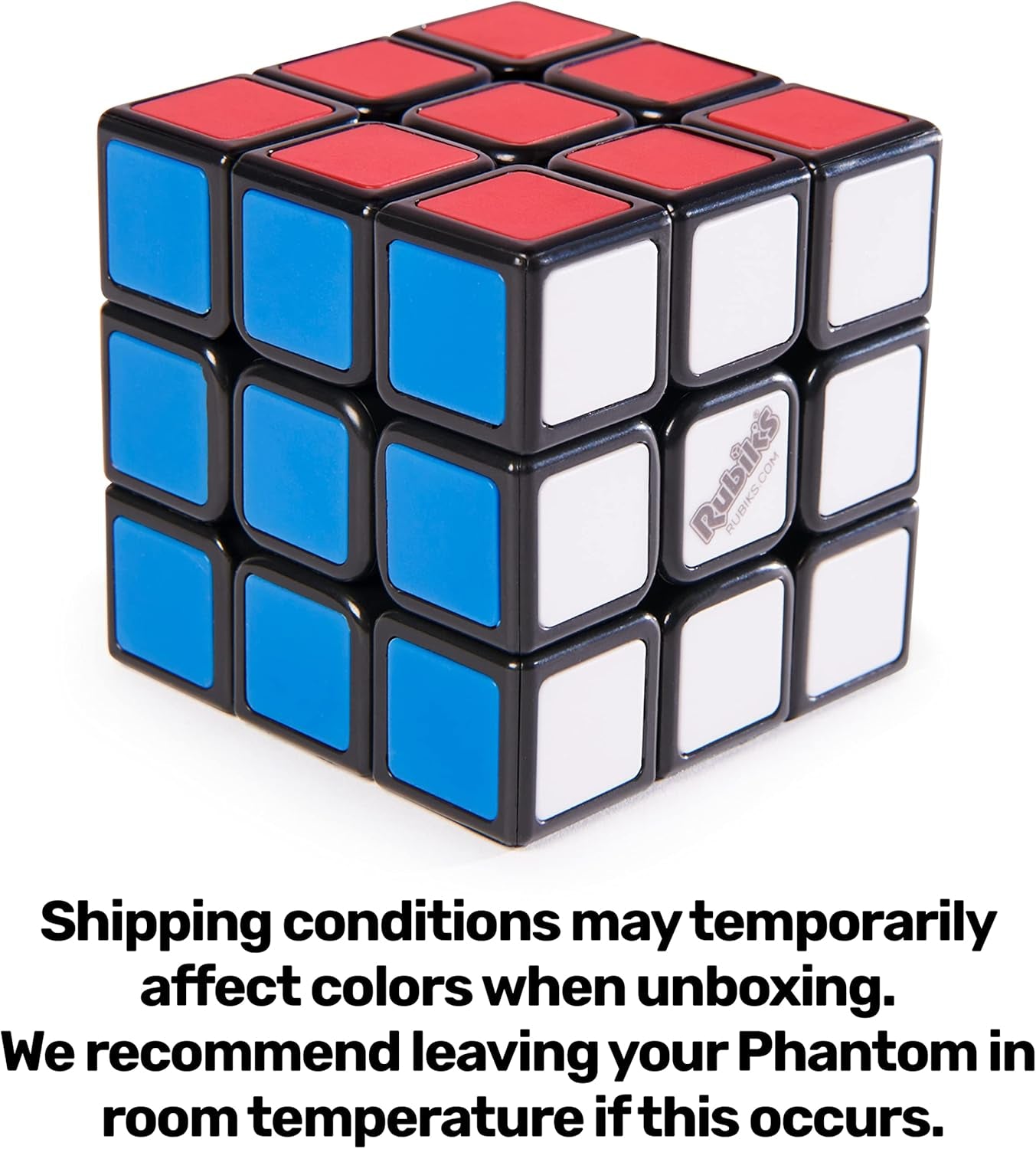 Rubik's Phantom 3x3 Cube - Advanced Technology 3D Puzzle for Stress Relief and Fidgeting Ages 8+