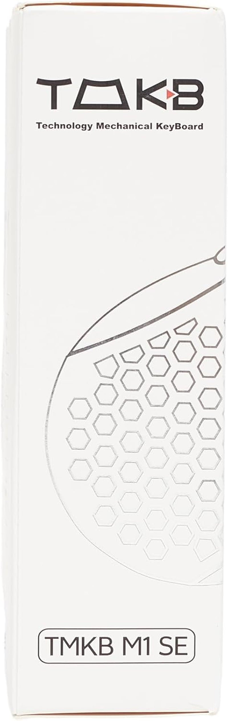 Ultralight Honeycomb Gaming Mouse with High-Precision 12800DPI Optical Sensor, 6 Programmable Buttons, Customizable RGB Lighting, Drag-Free Paracord, Ergonomic Design - Matte White