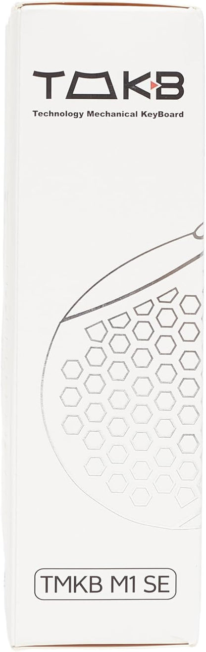 Ultralight Honeycomb Gaming Mouse with High-Precision 12800DPI Optical Sensor, 6 Programmable Buttons, Customizable RGB Lighting, Drag-Free Paracord, Ergonomic Design - Matte White