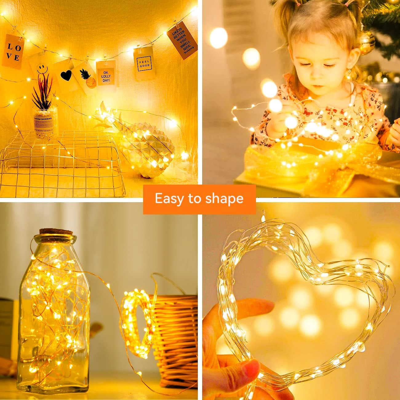 16-Pack Battery-Powered Fairy Lights, 7FT 20LED Mini String Lights, Waterproof Silver Wire Twinkle Lights for Indoor and Outdoor Decor