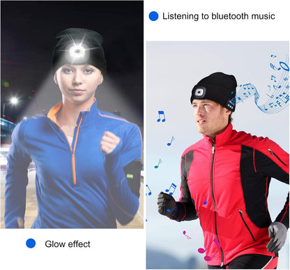 Unisex Bluetooth Beanie Hat with Integrated Wireless Headphones - Ideal Gift for Men and Dads