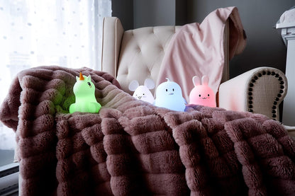 Squishy Lite Mallow Pets Penguin - Portable Night Light for Infants and Toddlers in White