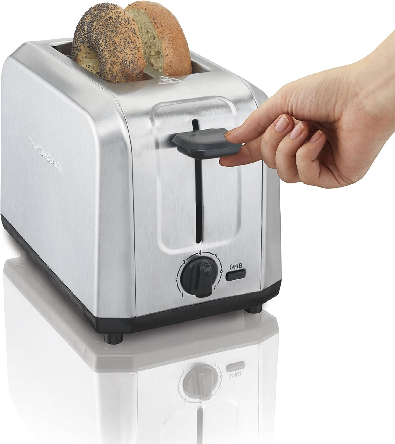 Brushed Stainless Steel 2-Slice Toaster Model 