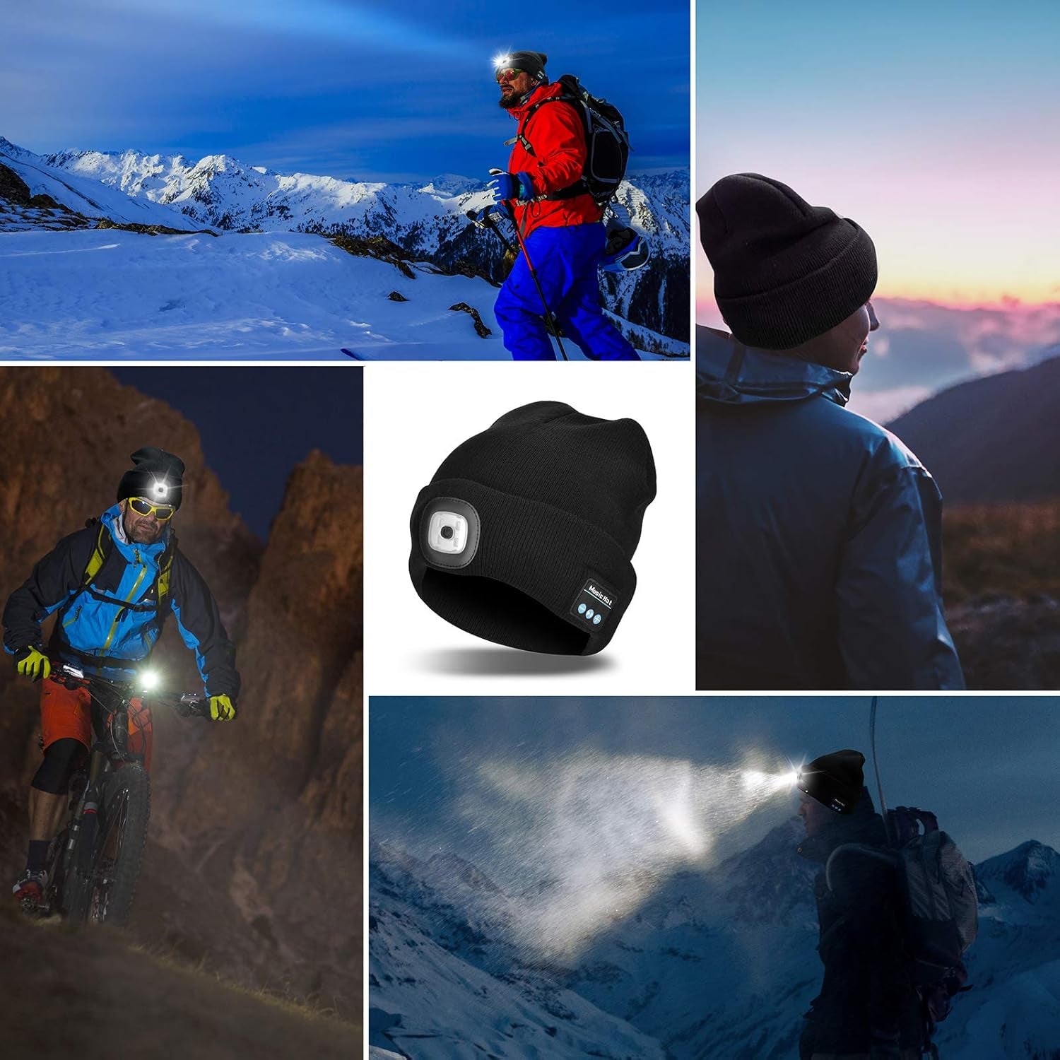 Unisex Bluetooth Beanie Hat with Integrated Wireless Headphones - Ideal Gift for Men and Dads