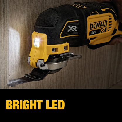 20V Variable 3 Speed Oscillating Multi-Tool, Led, Universal Adapter, Dual Grip