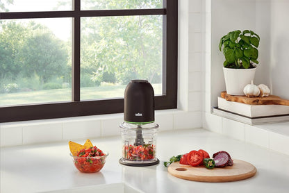  Mini Food Processor, 4-Cup Capacity, Black 