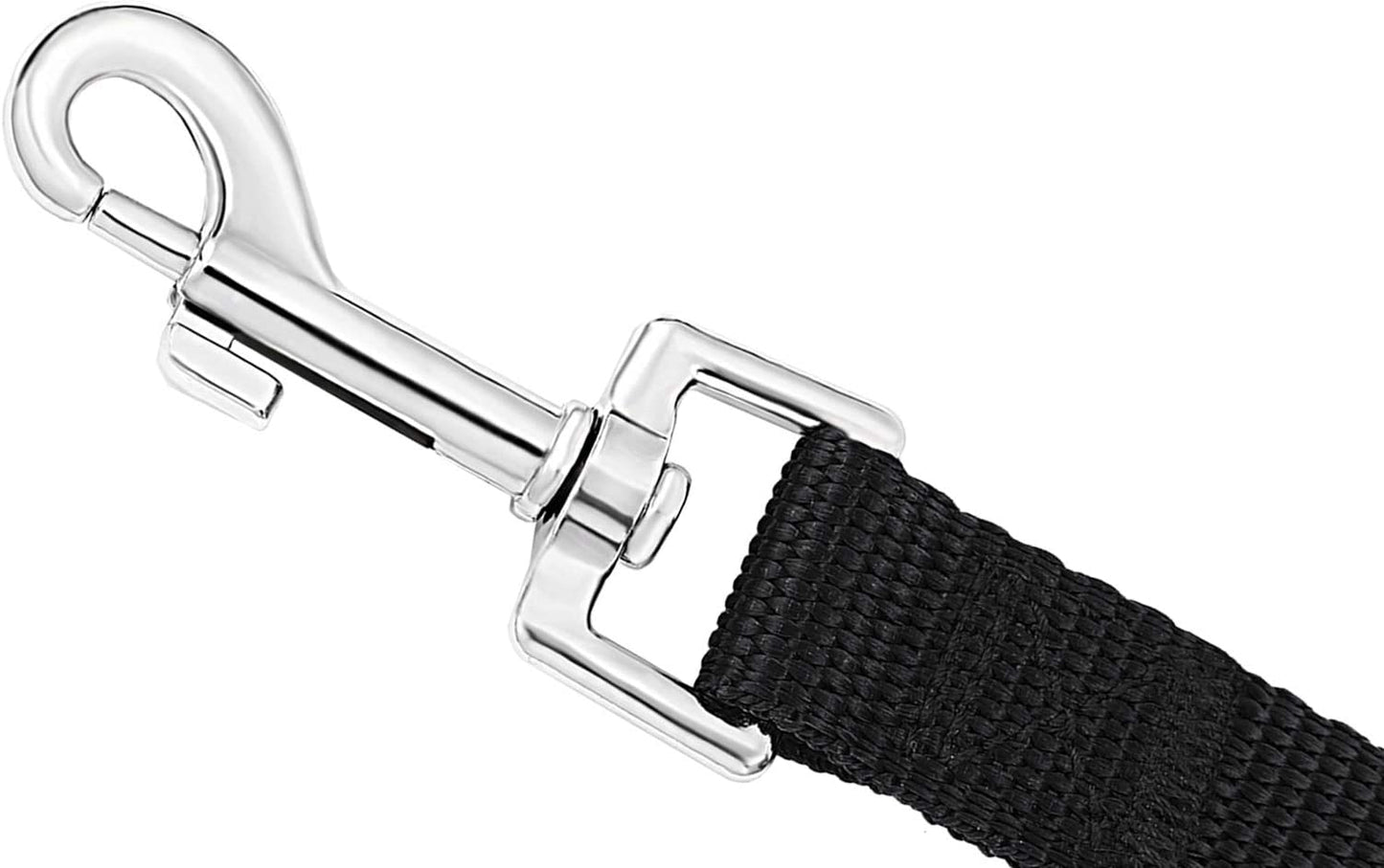 Dog Obedience Recall Training Agility Lead - 15 Ft Lead Training, Tie Out, Play, Safety, and Camping (15 Feet, Black)