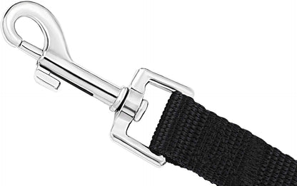 Dog Obedience Recall Training Agility Lead - 15 Ft Lead Training, Tie Out, Play, Safety, and Camping (15 Feet, Black)