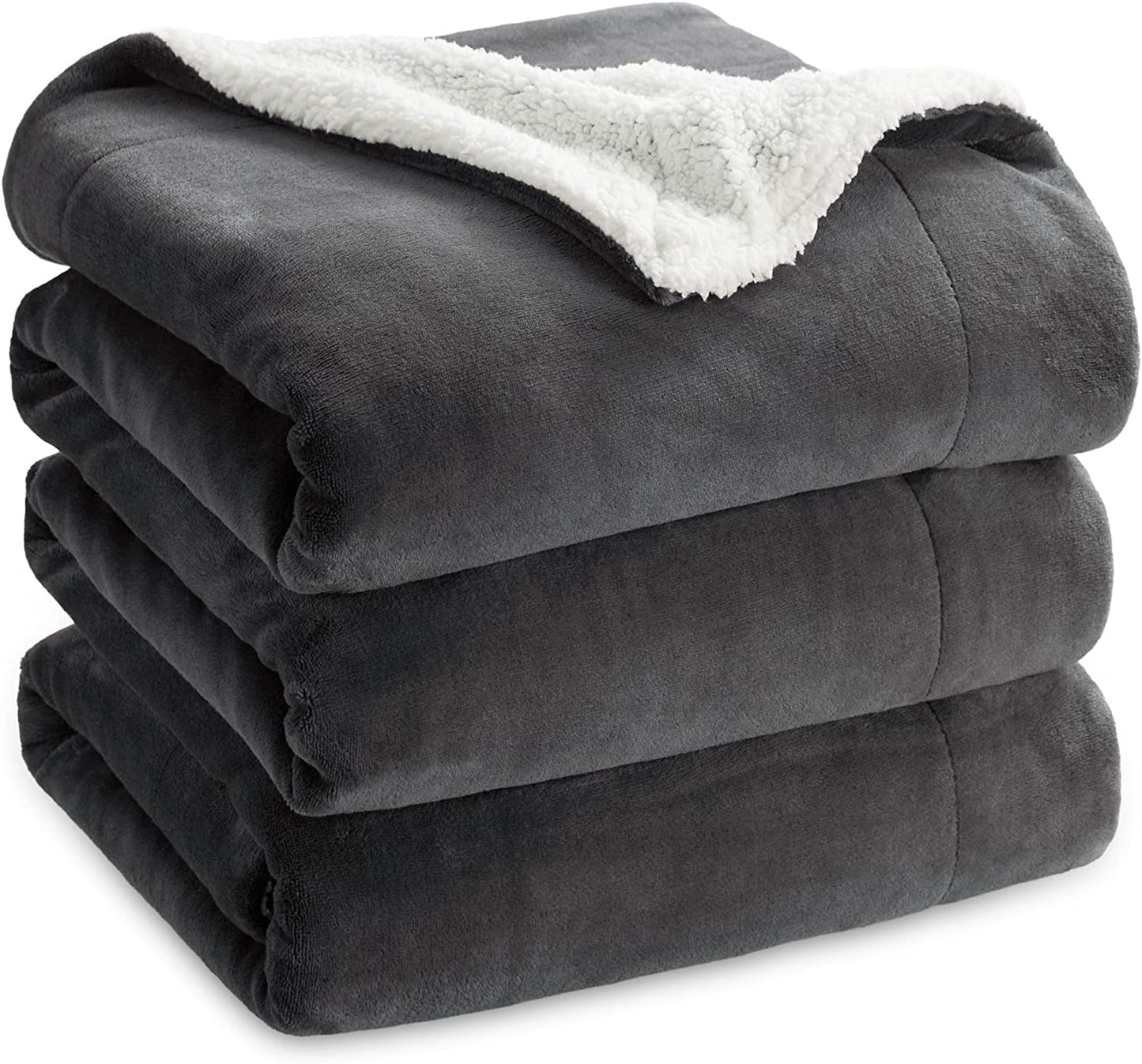 Throw Blanket - Luxurious Soft and Warm Sofa Blanket, Grey, 50x60 Inches