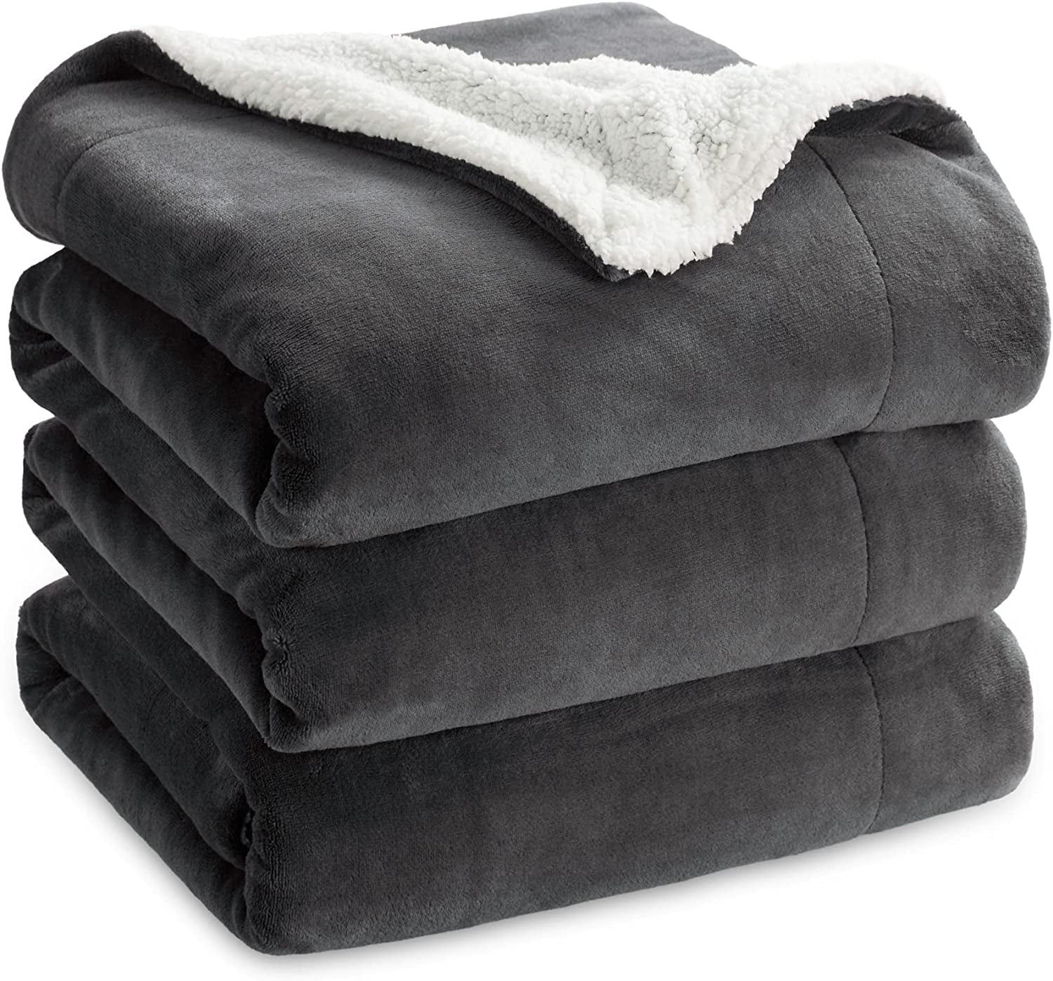 Throw Blanket - Luxurious Soft and Warm Sofa Blanket, Grey, 50x60 Inches