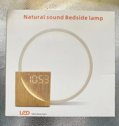 Sunrise Alarm Clock Bedside Lamp with Touch Control, 10 Natural Sounds, and Adjustable Brightness for Bedroom and Living Room
