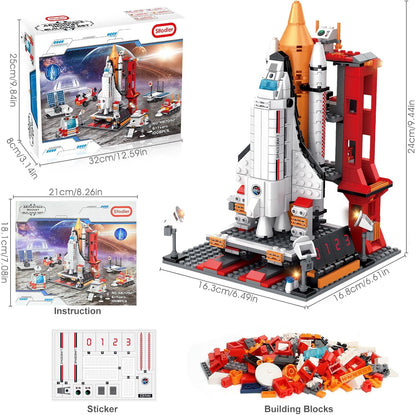 Space Exploration Shuttle Building Set for Ages 8-14, 1008 Pieces, 7 Models to Construct, Ideal Birthday Gift for Boys